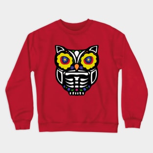 Adorable Sugar Skull Owl Crewneck Sweatshirt